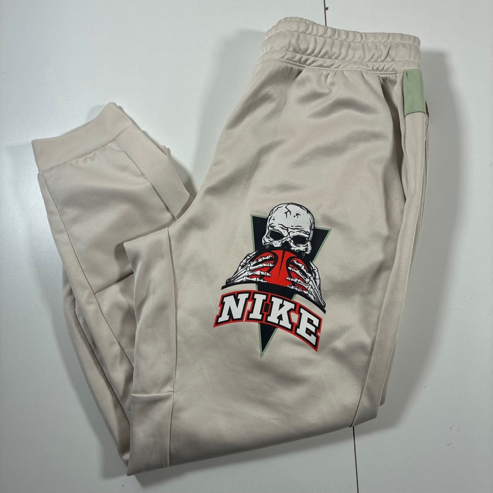 Nike Standard Issue Jogger Pants Large Skeleton Basketball TE Frenzy Sweatpants